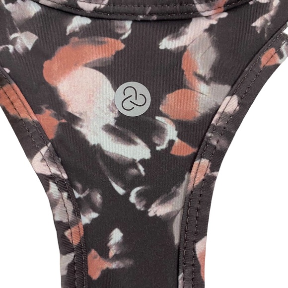 Zella Multicolor Abstract Print Racerback Tank Top, Size Small - Picture 7 of 9